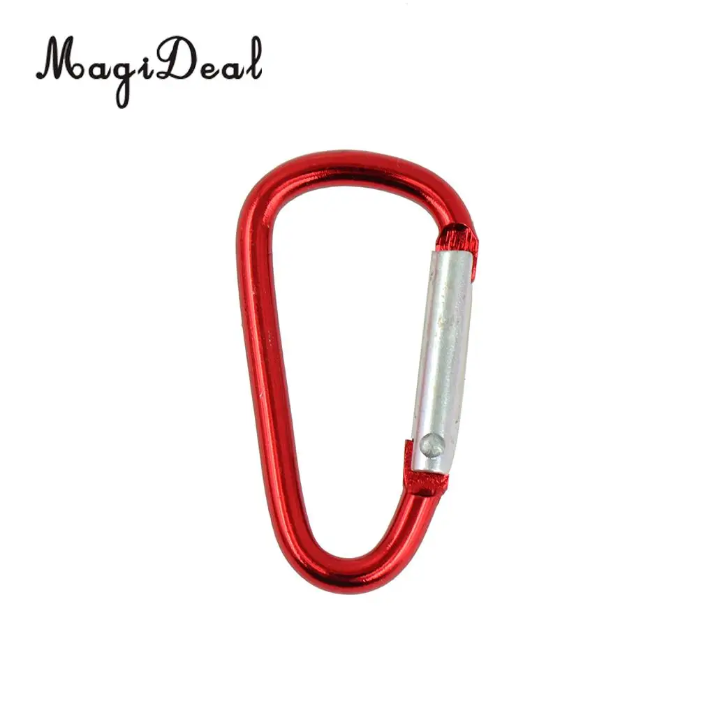 MagiDeal 20pcs Mini Climbing Carabiner Buckle Snap Spring Clip Hook Keychain for Travell Rafting Boating Bag Outsoor Hiking Acce