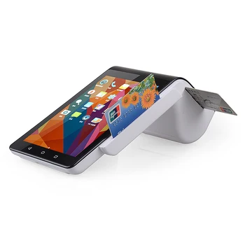 

Android dual screen 4G all-in-one POS terminal nfc reader barcode scanner with customer display