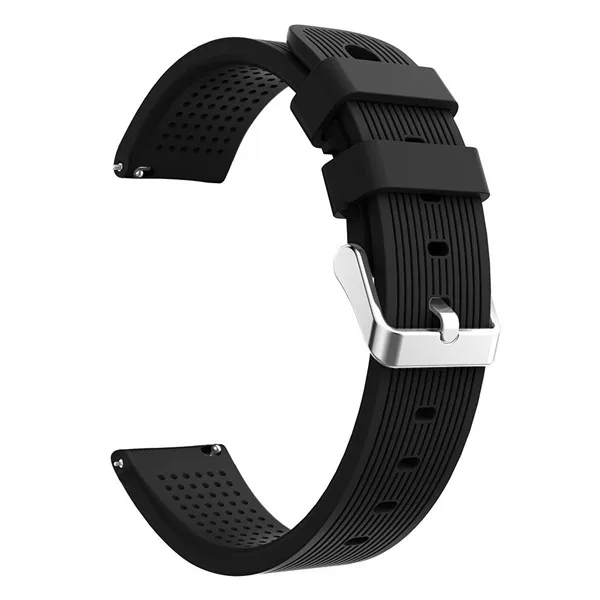 Сменный мягкий силиконовый ремешок для наручных часов Huami AMAZFIT GTR 42 мм GTS Молодежные умные часы ремешки носимые аксессуары - Цвет: Черный