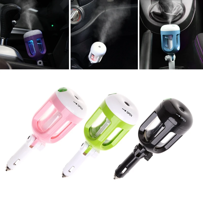 

Mini Car Air Humidifier Diffuser Essential Oil Ultrasonic Aroma Mist Purifier