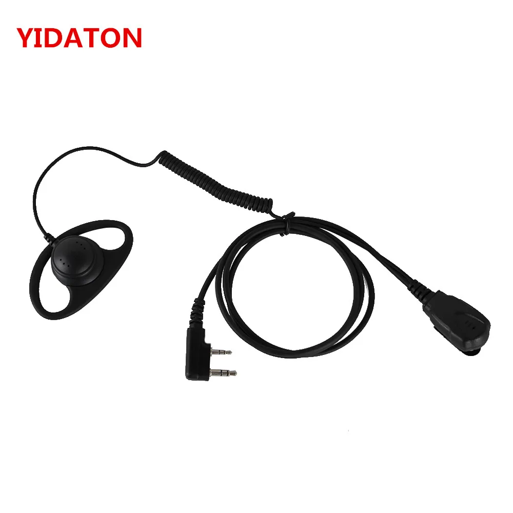 Новый 2-контактный d-образный наушник для Kenwood BAOFENG UV5RA TYT MD-380 WOUXUN KG-UV6DTwo