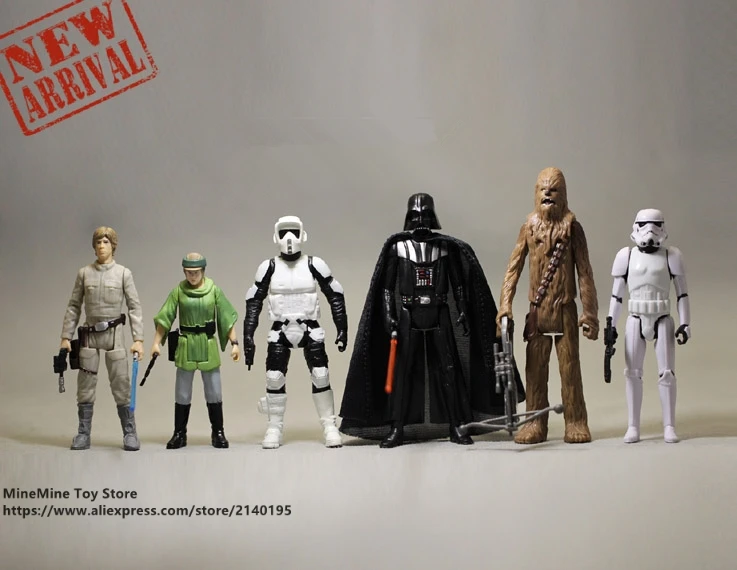 

DISNEY Star Wars 8-11cm 6pcs/set Action Figure Posture Model Anime Decoration Collection Figurine Toys model for children gift