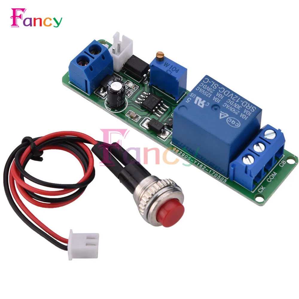 

DC 12V Adjustable Timer Delay Turn OFF Module Timing Relay Time Switch 1-60S 1-60sec Time Control Delay Off Switch Module
