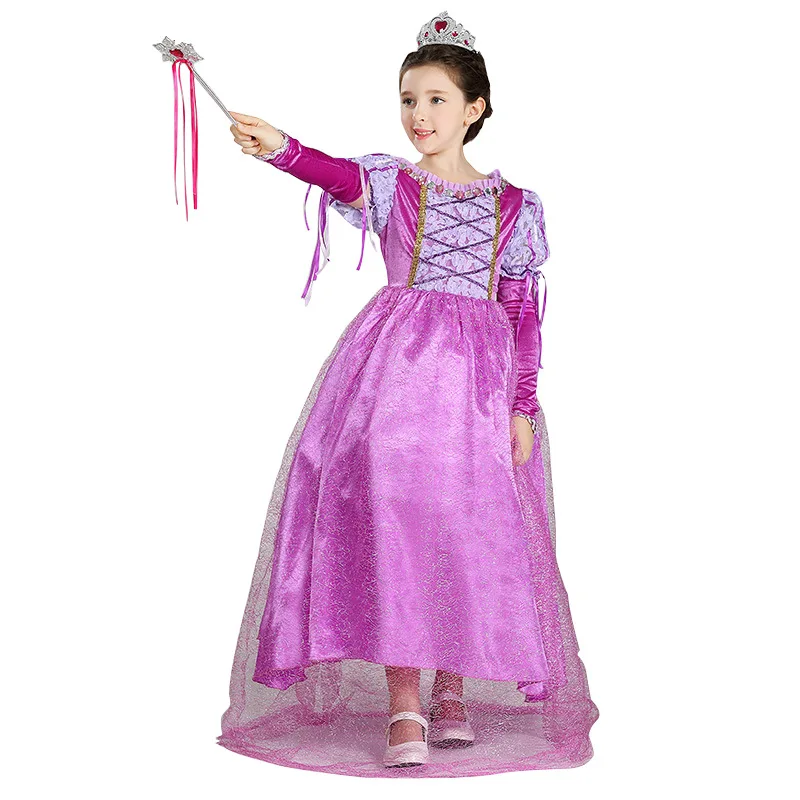 Princess Sophia Cosplay Costume Children's Purple Fashion Cute Formal Dress Full Set Outfits Halloween Party High Quality |