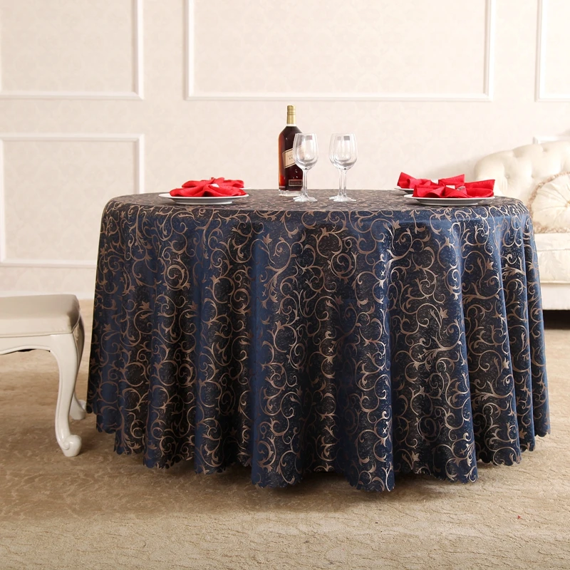 

Hook Flower Round Table Cloth Jacquard Hotel Decorations Christmas tablecloths Rectangular Party Tablecloths For Parties