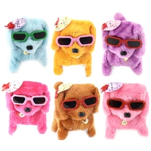 1 шт. Детские интерактивные игрушки для собак Домашние роботы собака для детей лай стенд ходьба плюшевые собаки мальчики девочки игра 8 видов стилей, но случайный цвет