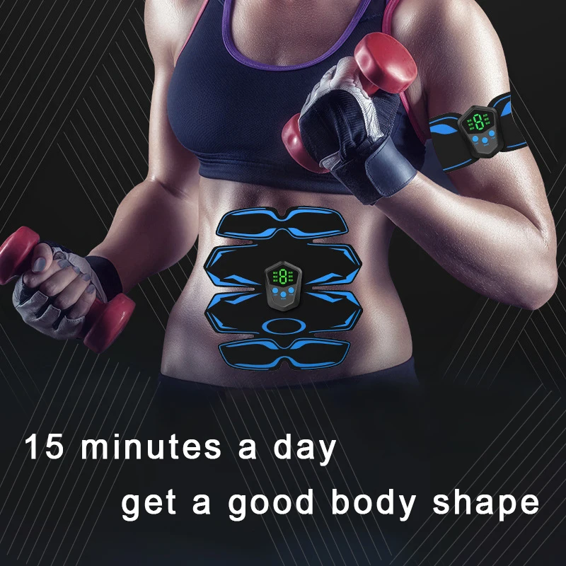 OPHAX перезаряжаемые ems тренажер Электрический ABS стимулятор мышц устройство для магнитный обруч тела Массажер для похудения