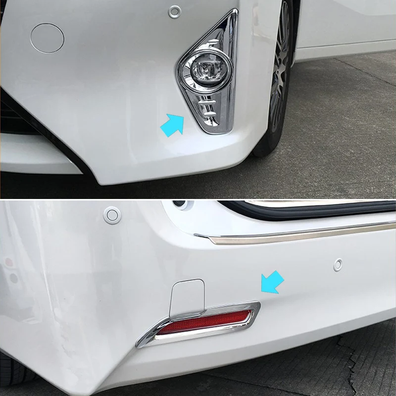

TTCR-II Decoration Fog Lamp Light Trim Frame for Toyota Alphard Vellfire 2015 2016 Refit Accessory Stickers Car Chromium Styling