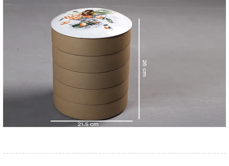 Jia-gui luo китайская керамическая коробка для хранения чая пуэр, сухофрукты, китайская медицина, хороший выбор, с декоративной ценностью