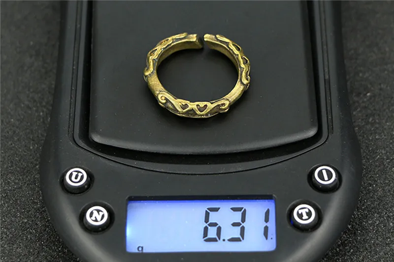 Brass Vintage  Pattern Key Rings (9)