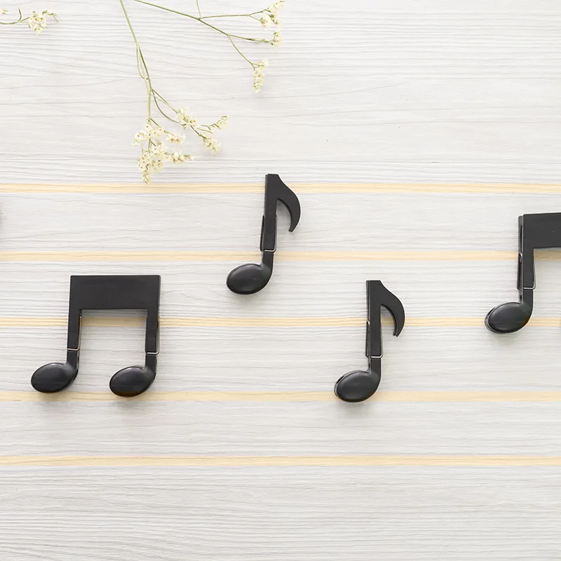 2pcs Creative Musical Note Clip Photo Craft DIY Notes Letter Paper Novelty Home Clothes binder Peg Decoration|Скребки| |