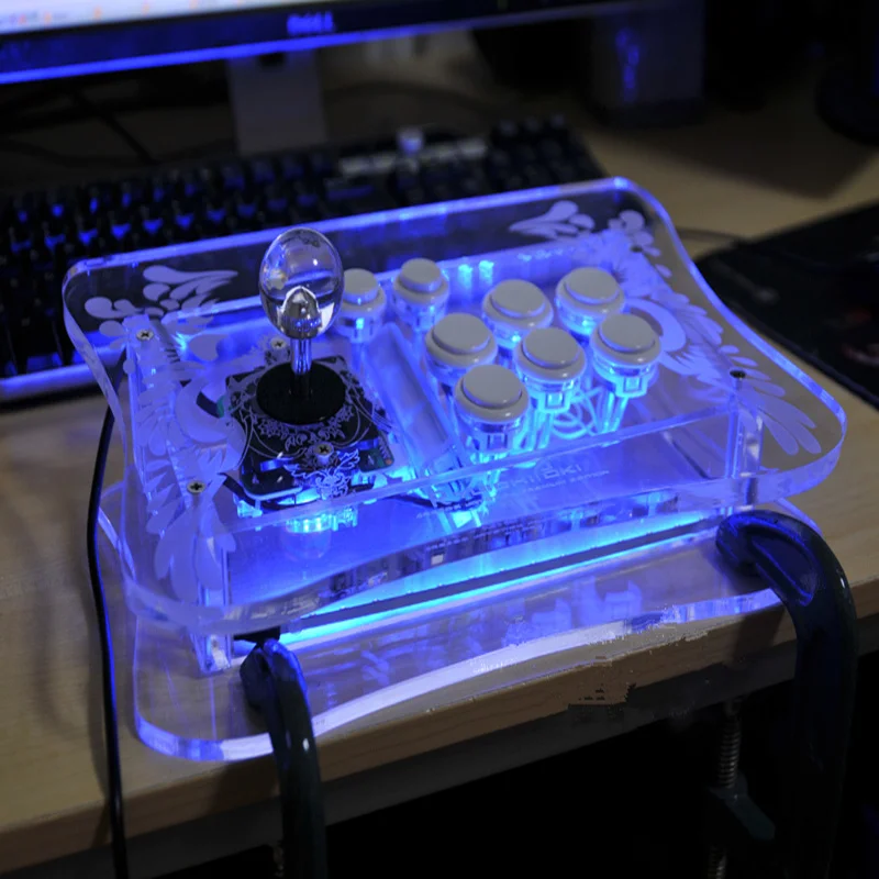 Cdragon USB рокер игровой контроллер аркадный джойстик геймпад борьба палка Лазерная скульптура Премиум