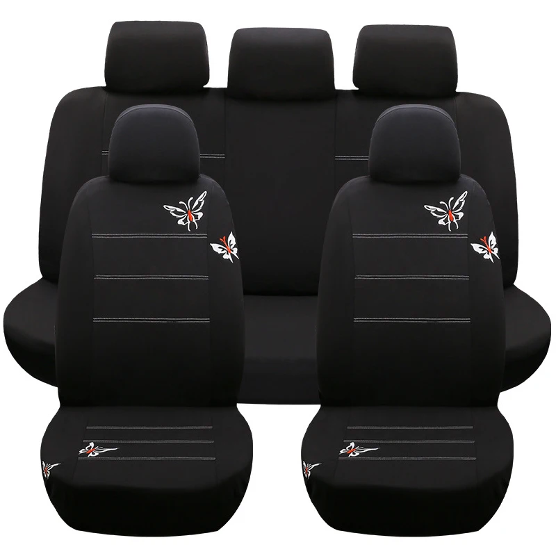 9 шт. чехол для автокресла с вышитой бабочкой Универсальный подходит для большинства автокресел аксессуары для интерьера