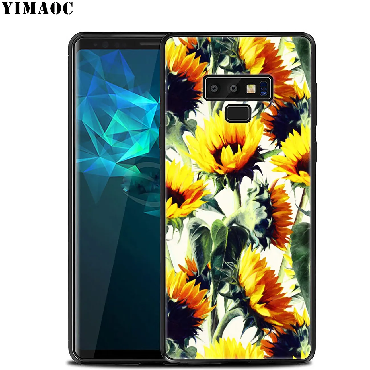 YIMAOC красота пионов цветы Жесткий Мягкий чехол для Samsung Galaxy A6 A9 A8 A7 2018 A3 A5 2016 2017 Note 9 8