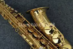 Сельма Серия III Alto Eb тональный саксофон изысканный вырезка золотой лак латунь Sax Высокое качество E плоский музыкальный инструмент с случае