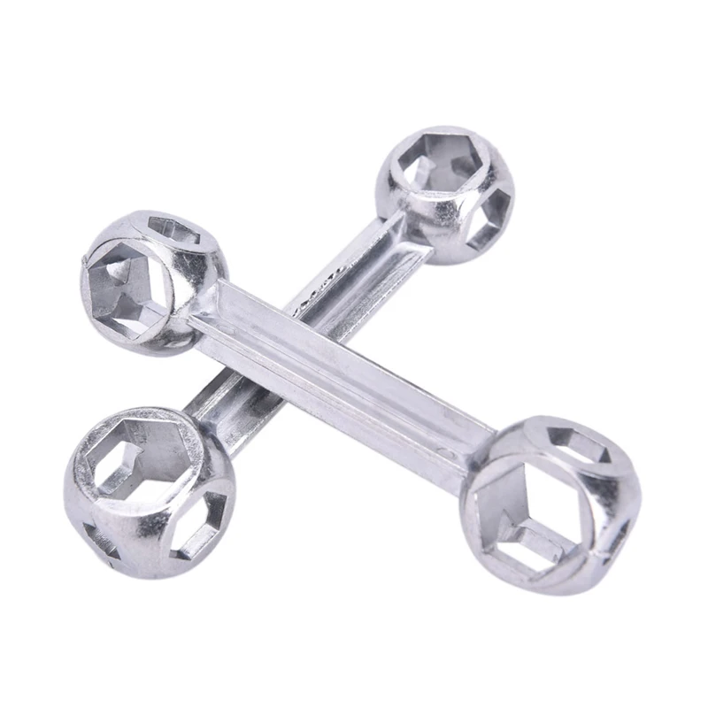 

Bone Wrench Multipurpose Wrench Hexagon Sleeve Tool 10 In 1 Mini Pocket Size Portable Repair Bicycle Riding Sleeve Hand Tool