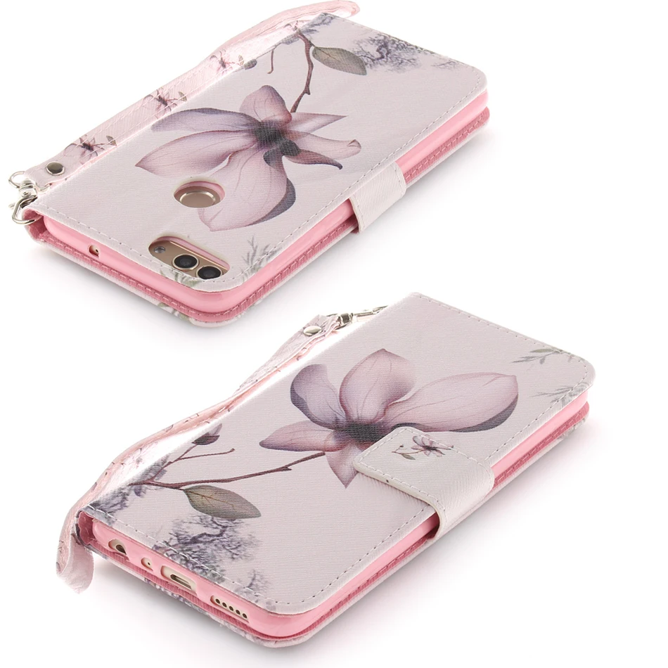 

For iPhone XS Max XR X 10 7 8 Plus Case PU Leather Stand Cover Bag Cases for Huawei Honor 9 Lite P20 Pro P Smart Enjoy 7S C42