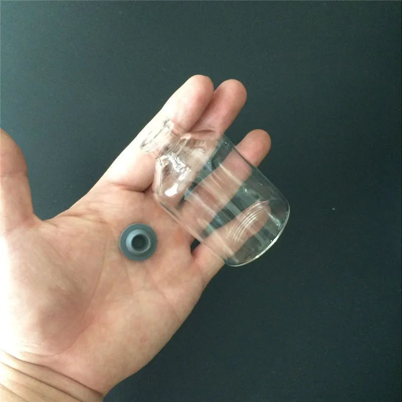 80ml Leakproof Glass Bottles with Rubber Cap  Eco-Friendly Jars Vials Silicone Bottles4