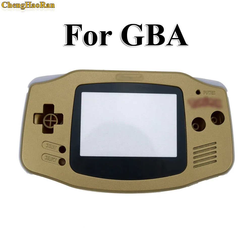 ChengHaoRan 1 компл. Золотой корпус чехол Корпус для gameboy advance GBA с pika chu poke mon протектор экрана объектива