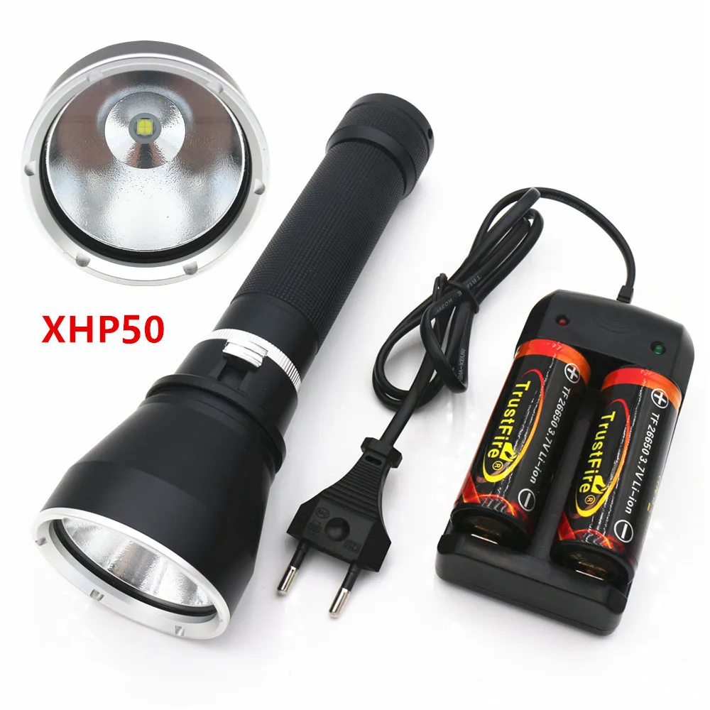 10000Lumens XHP50 LED Underwater 100M Waterproof IPX 6 Diving