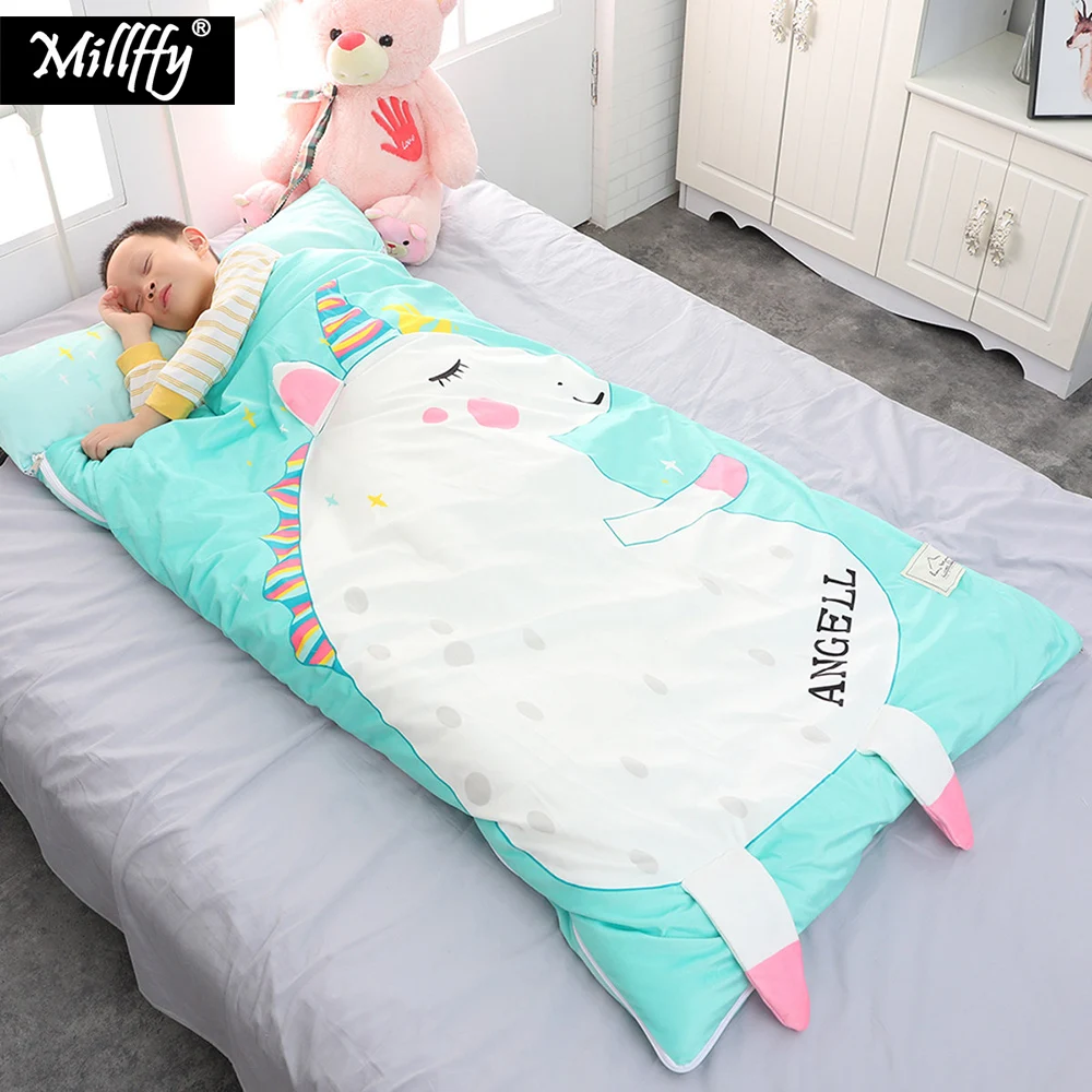 

Dropshipping Cute peluches unicornios children toy sleeping sack soft plush cartoon animals sleeping bag for toddler baby kids