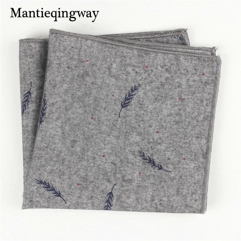 Mantieqingway Повседневное Животные Pattern Pocket Square платок для мужской костюм хлопка 24*24 см платок грудь Полотенца Hanky