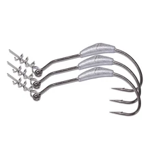 3 шт./партия с свинцовым заостренный Кривошип крючок рыболовный джиг мягкий крючок рыболовные Крючки Карп крючки для Червяков 2 г/2,5 г/3 г