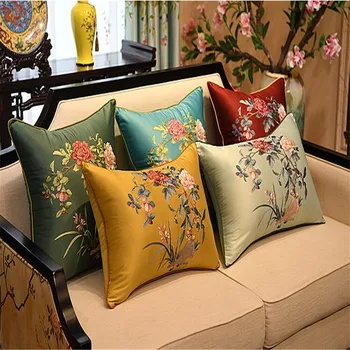 

free shipping natrual classical throw Pillow with inner 60x60cm Pillow embroidery cushion pillow chair decorative
