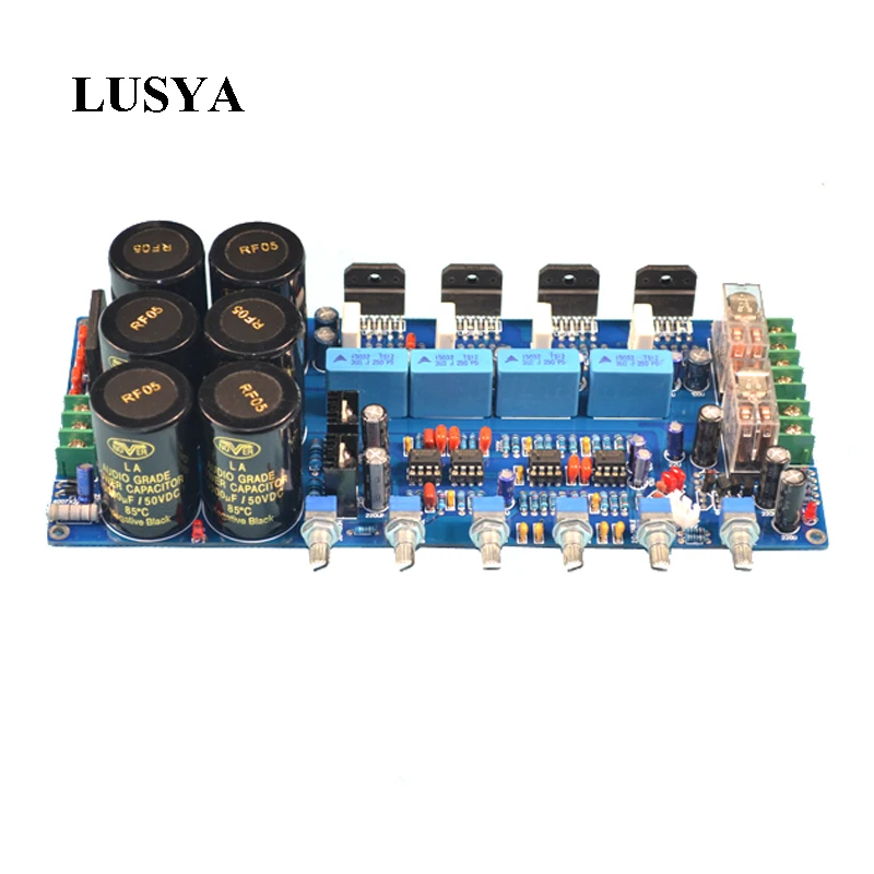 Lusya LM3886 сабвуфер цифровой усилитель аудио Плата 68 Вт * 2 + 120 1 канальный с защитной
