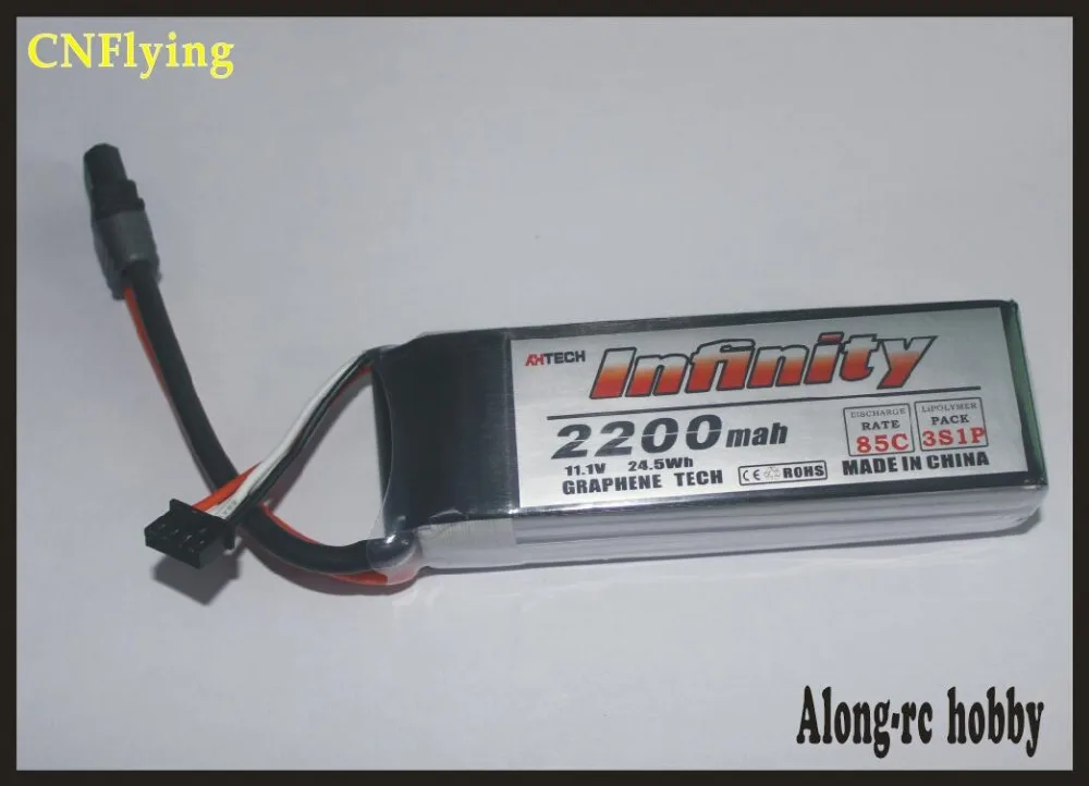 RC airplane part  Infinity 3S 11.1V 2200mAh 45C 85c Graphene LiPo Battery Rechargeable SY60 Plug Connector Support 15C   Charger