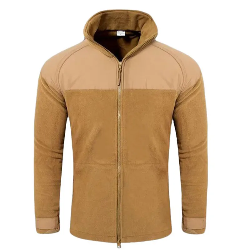 MEGE брендовая зимняя тактическая Мягкая флисовая теплая куртка P300, мужская повседневная куртка, военная Спортивная армейская флисовая термо-куртка - Цвет: MUD