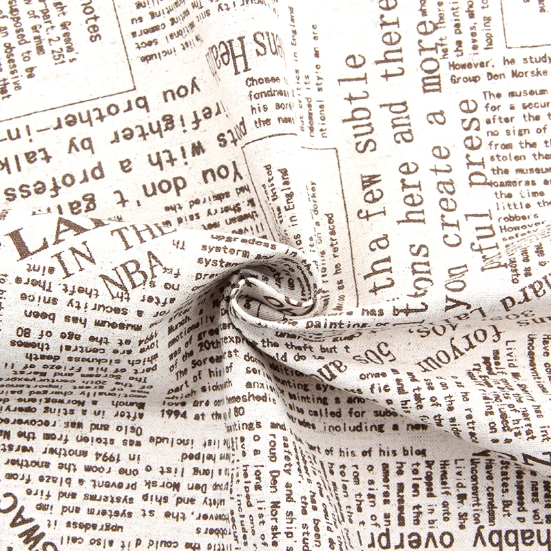 2015 New Print English Newspaper Vintage Fabric Linen Fabrics For Tablecloths Cushion Pillow 150 2015 New Print English Newspaper Vintage Fabric Linen Fabrics For Tablecloths Cushion Pillow 150