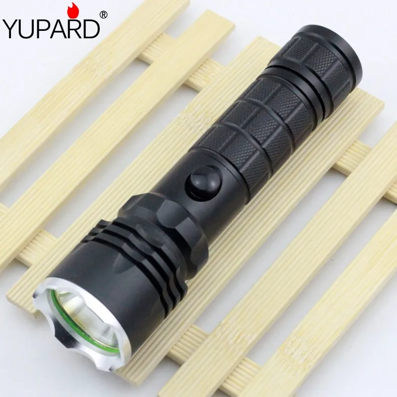 

YUPARD XM-L T6 led Rechargeable battery Flashlight Torch high power Lamp tactical camping outdoor torch 18650 26650 battery