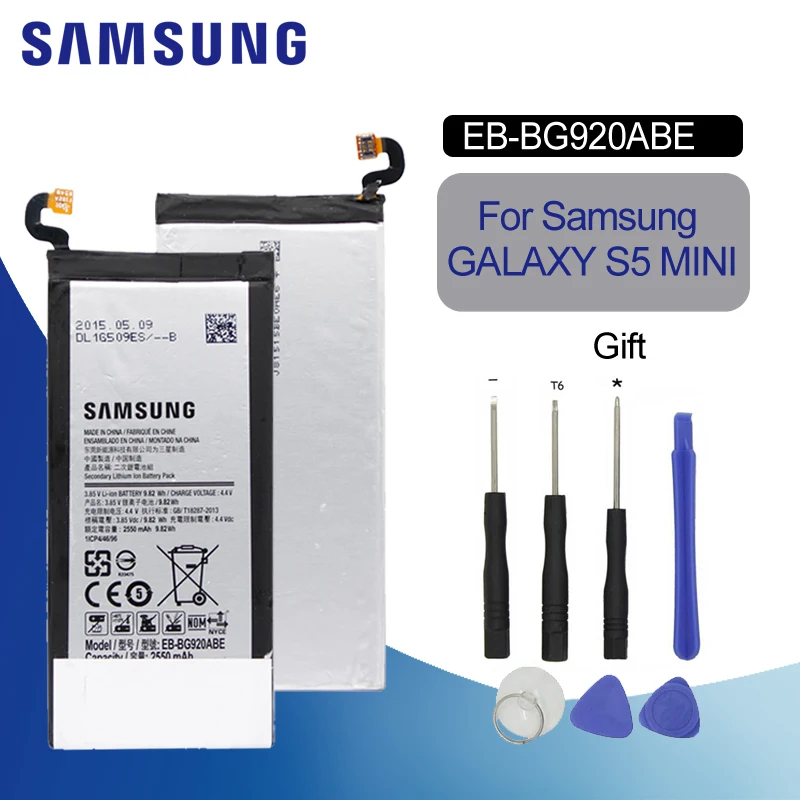 

SAMSUNG Original Phone Battery EB-BG920ABE 2550mAh For Samsung Galaxy S6 SM-G920 G920F G920i G920A G920V G9200 G9208 G9209