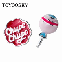 Новинка, S925 модные детские серебряные ювелирные изделия, свежие Асимметричные яркие серьги с английскими буквами, простые ювелирные изделия для ушей