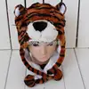 Chapeau d'animaux unisexe, chapeau d'animaux de dessin animé, chapeau, en peluche, avec rabat d'oreille, cadeau parfait pour les enfants, nouveauté, pour garçon et fille ► Photo 2/6
