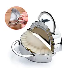 1 шт. самодельные пельмени из нержавеющей стали пресс-формы клецки зажимы Jiaozi Maker Инструмент обертка кухонная принадлежность для резки