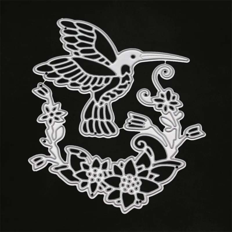

bird and flower metal cutting dies for scrapbooking embossing stencil craft clear stamp card making stansmessen schablonen dies