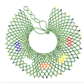 Индийское этническое Африканское ожерелье с разноцветными полимерными бусинами, египетское этническое колье на плече, колье, ожерелье, ювелирное изделие - Окраска металла: N-7126 Green