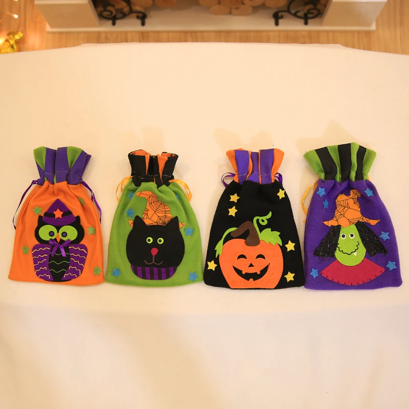 Cute Halloween Gifts Bags Candy Bag Witch Pumpkin Handbag Owl Cat Drawstring Bag For Halloween Party Decoration Kids Cookie Bags In Stockings Gift Holders Cute Halloween Gifts Bags Candy Bag Witch Pumpkin Handbag Owl Cat Drawstring Bag For Halloween Party Decoration Kids Cookie Bags In Stockings Gift Holders