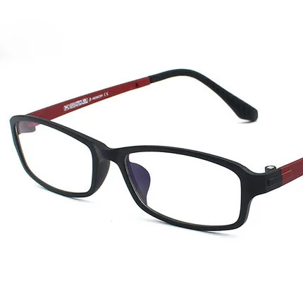 KATELUO вольфрамовые компьютерные очки анти-лазер усталость Радиационная оправа для очков очки Oculos 13021 - Цвет оправы: Black Red
