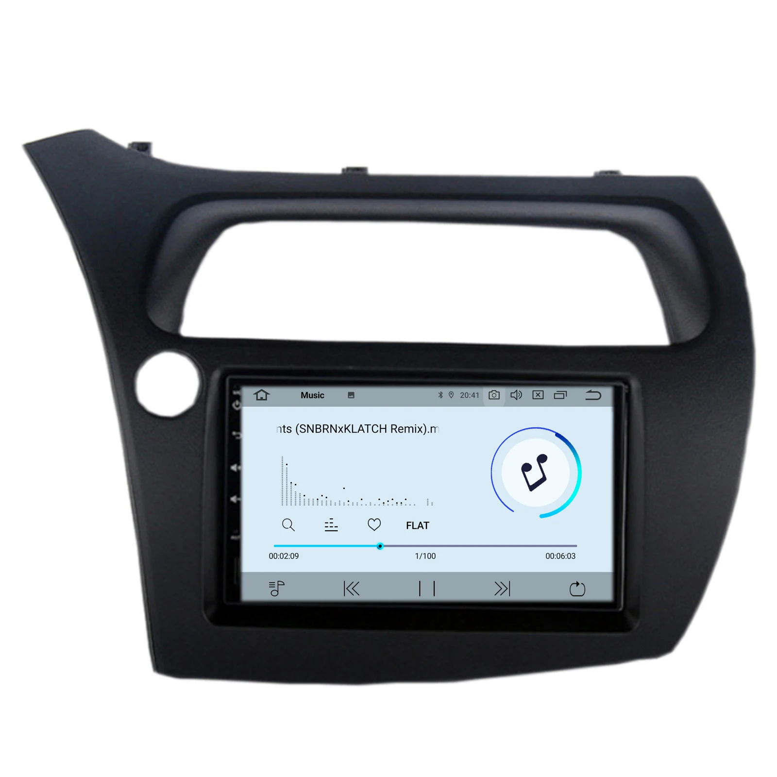 Excellent COIKA 7" Android 9.0 System Car GPS Navi Receiver For Honda Civic 2+16G RAM Radio Stereo RDS WIFI Google SWC BT Music OBD DVR 3