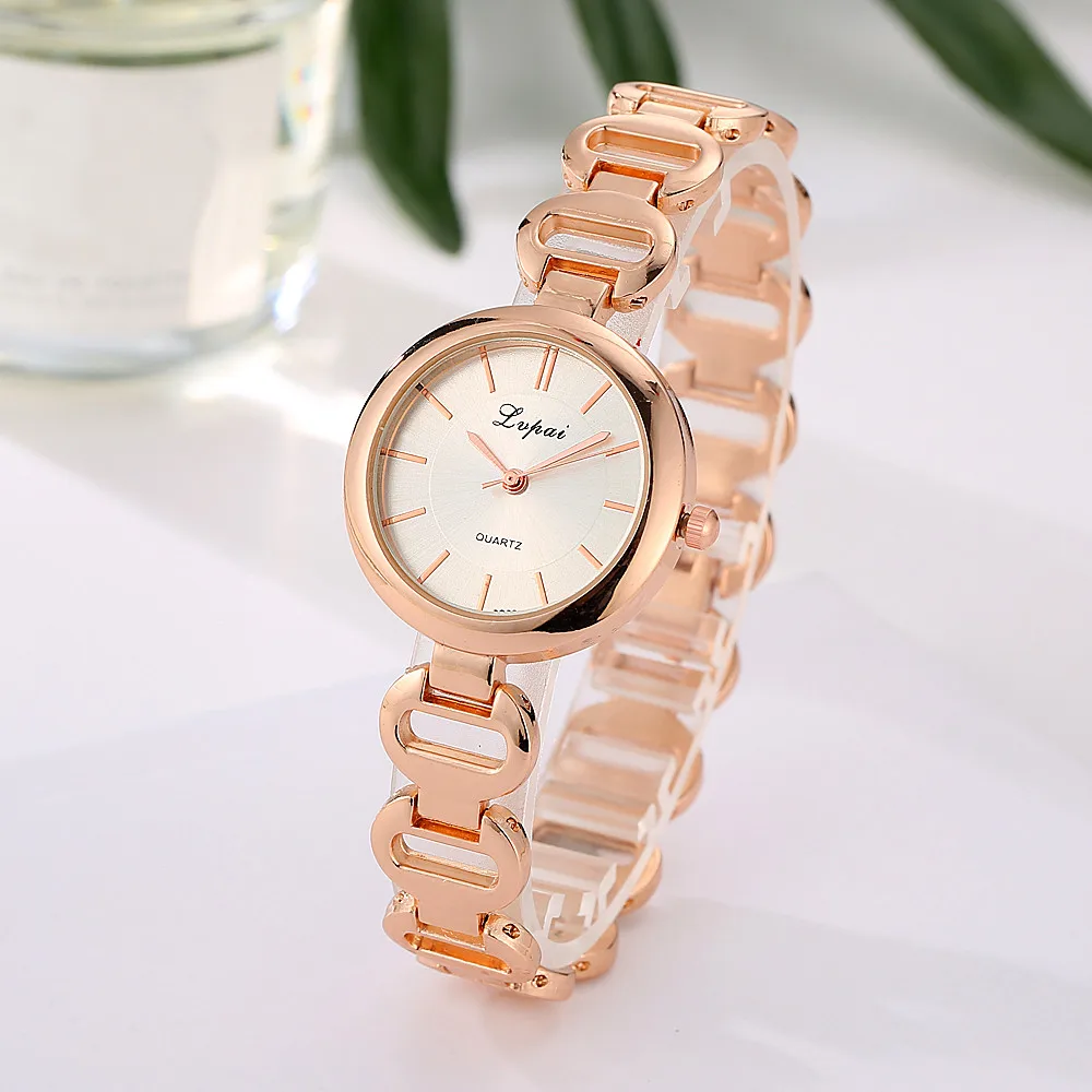

Hot Sale Quartz Women Watch Stainless Steel Bracelet Watch Fashion Round Dial Ladies Weristwatch Clock Gift Relogio Feminino #W