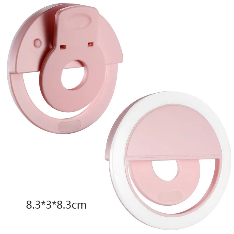 

Selfie Ring Light LED Lamp USB Charge Selfie Flash Camera Phone Len Photography Enhancing for iPhone Samsung -Shopping ND998