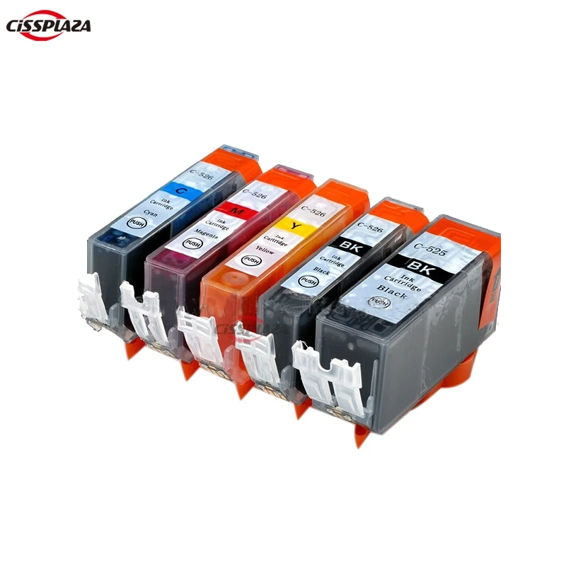 CISSPLAZA 10 шт. PGI525 совместимые чернила cartrdge PGI 525 cli 526 для IP4850/IP4950 IX6550 MG5150/MG5250/MG5350
