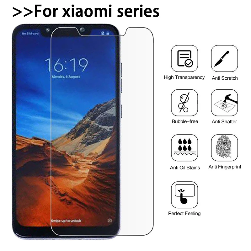 Защитное стекло для Xiaomi pocophone f1 защита экрана защитное xiomi mi A2 lite a1 5x6x5 6 8 max mix 2 2s 3