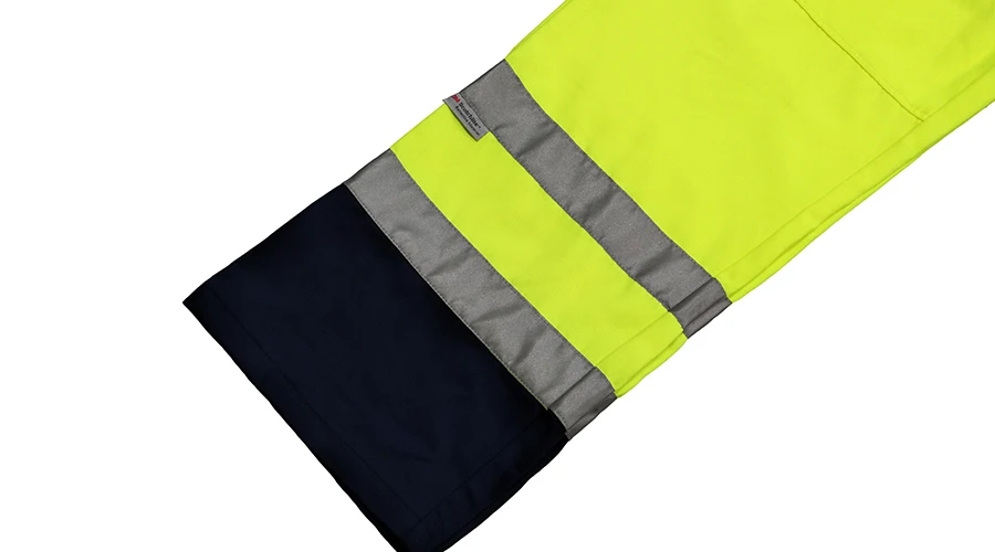 Для мужчин грузов в целом высокая видимость и штаны-комбинезон, Защитная одежда с 3M Светоотражающие Материал HV брюки Водонепроницаемый размера плюс ID682