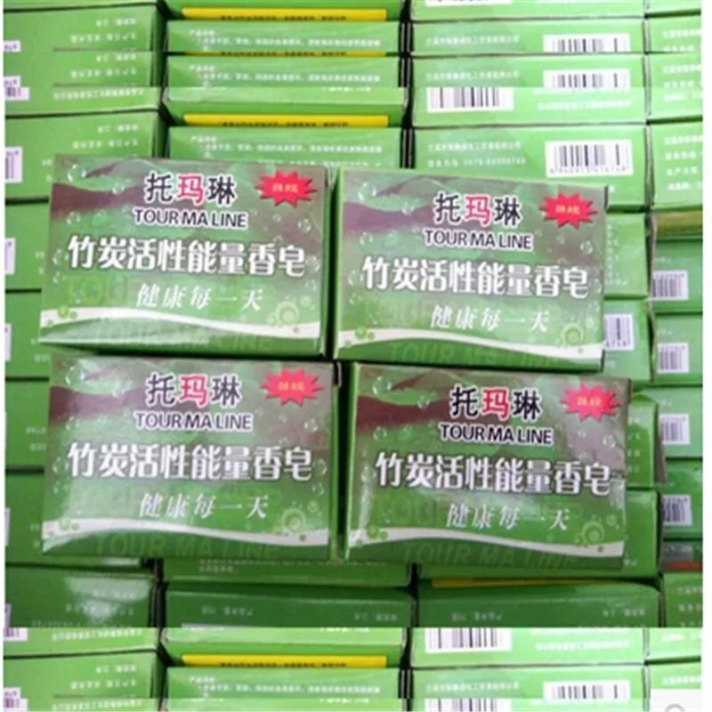 

SOAP Bamboo Charcoal essential oil Handmade Soap 60g acne whitening soap deep cleansing oil-control face wash hair care Bath
