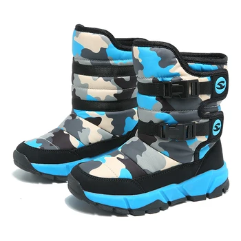

Winter Girl's Nonslip Snow Boots Kids Mountaineering Skiing Warm Felt Boots School Outdoor Activities Eur Size 26-39