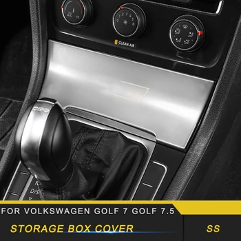 

For Volkswagen Golf 7 Golf 7.5 Car Styling Storage Organizing Box Panel Cover Trim Frame Sticker Interior Accessories
